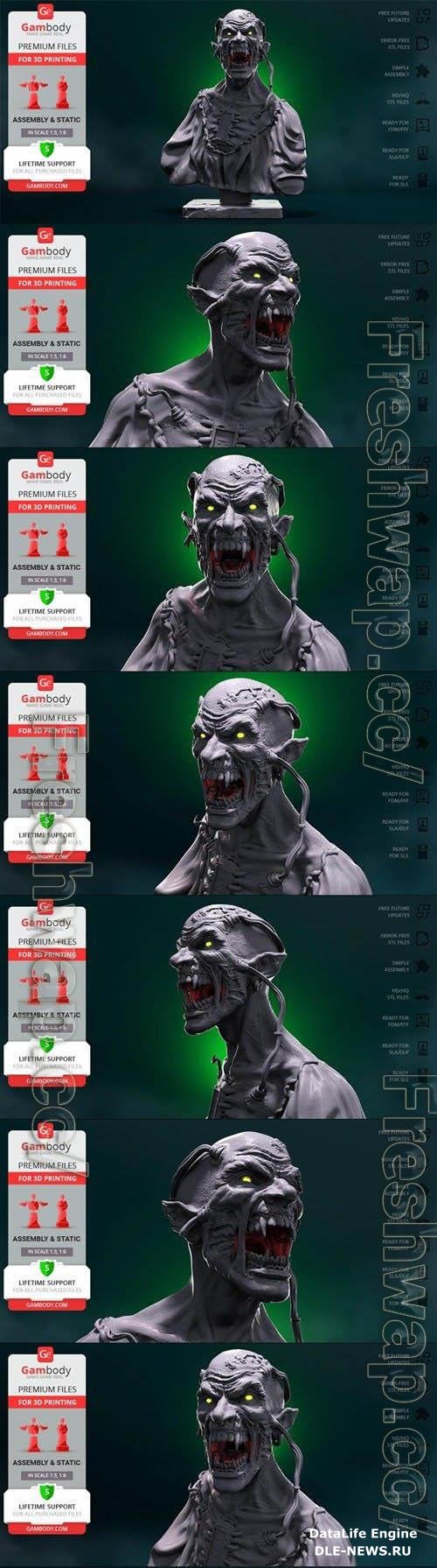 Cyberpunk Vampire Bust 3D Print