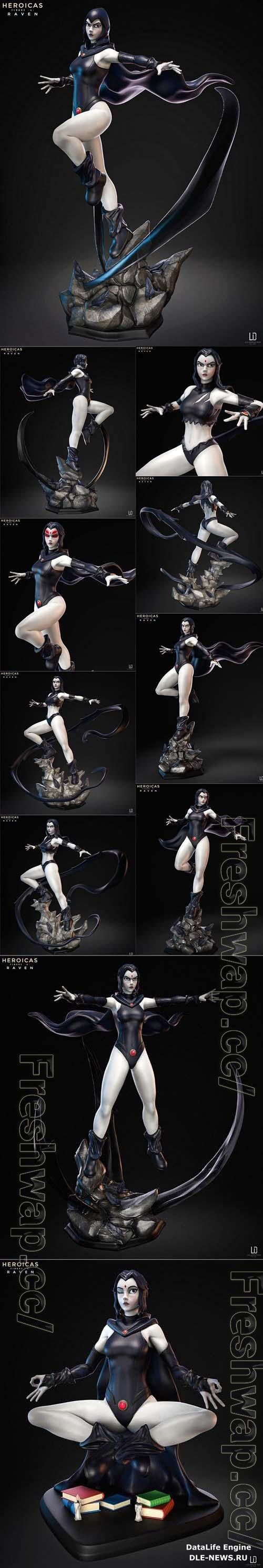 Heroicas - Figure 4 - Raven 3D Print