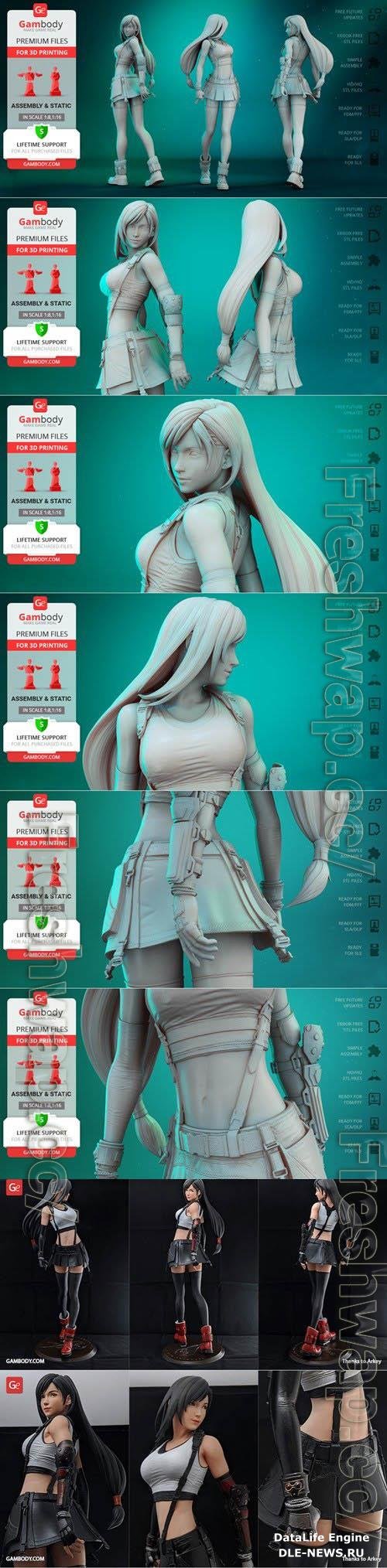 Tifa Lockhart 3D Print