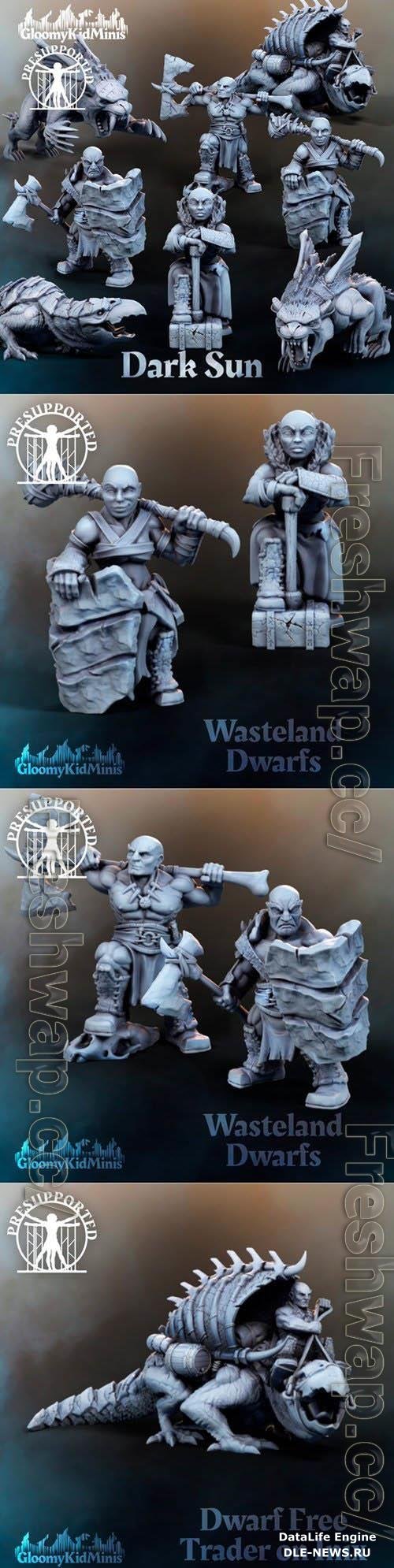 Dark Sun Dwarfs 3D Print