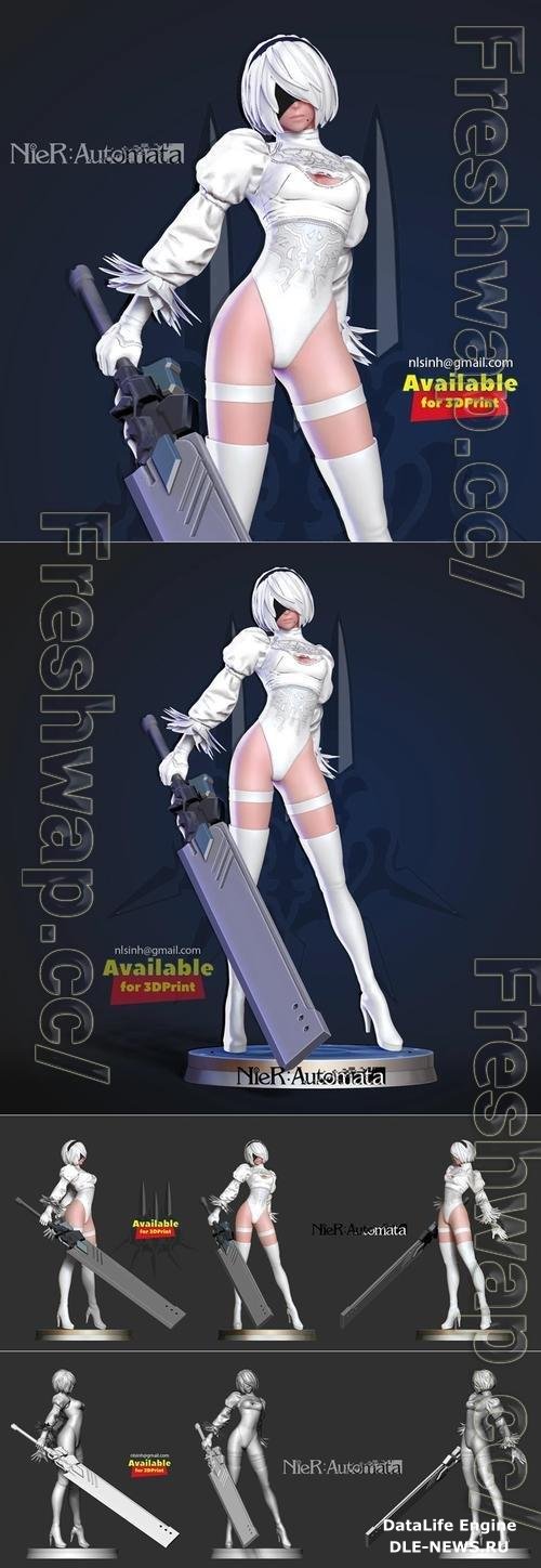 2B Nier - Automata White version 3D Print