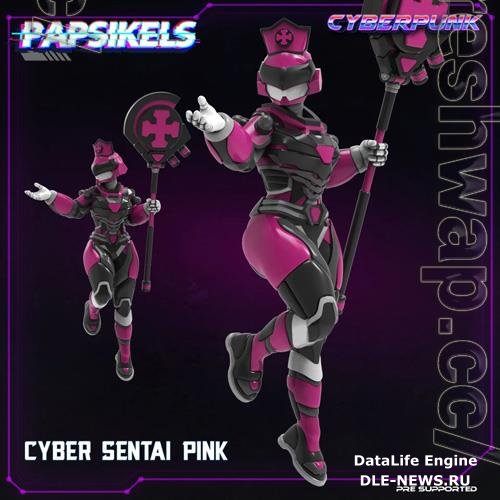 Cyber Sentai Pink 3D Print