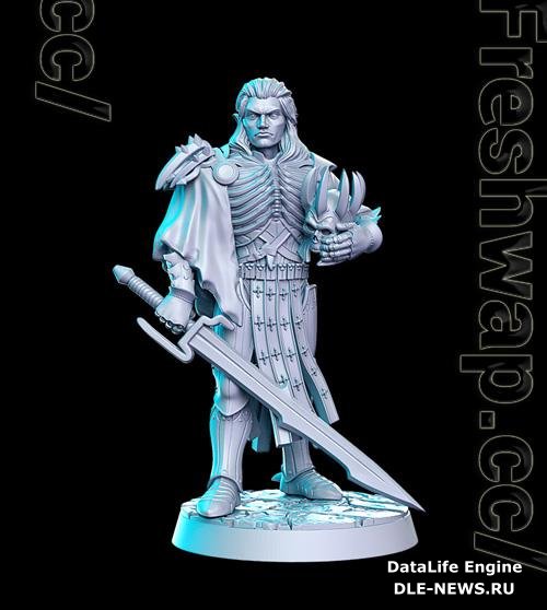 Arnodin (elven deathknight leader) 3D Print