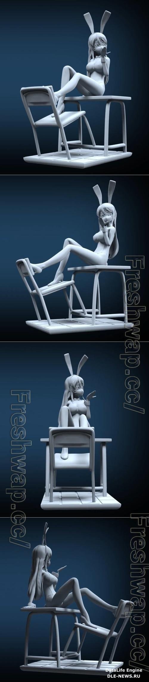 Mai Sakurajima - Rascal Does Not Dream of Bunny Girl Senpai 3D Print