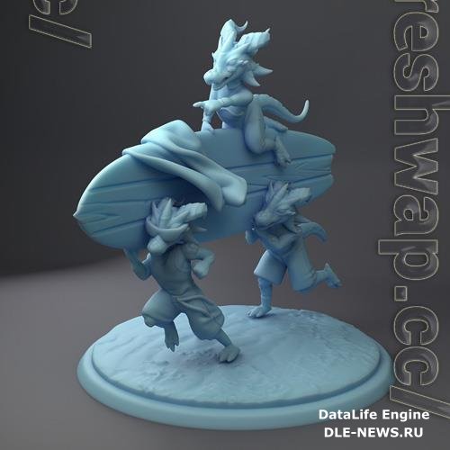 Kobold Surfers 3D Print