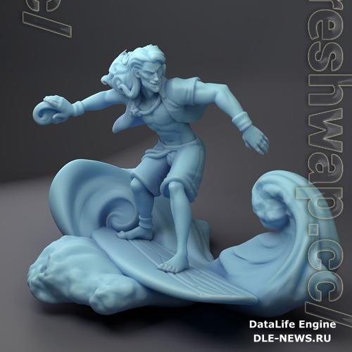 Surfer Wizard 3D Print