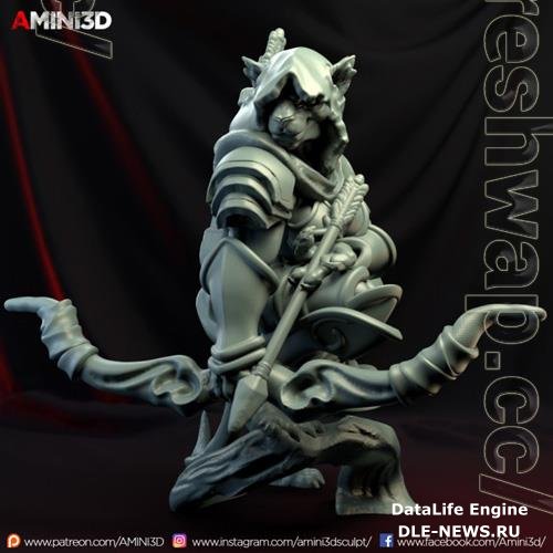 Tabaxi Ranger Female 3D Print