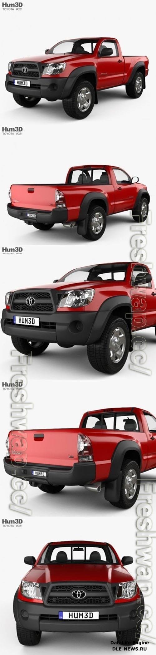 Toyota Tacoma Regular Cab 2011 3D Model