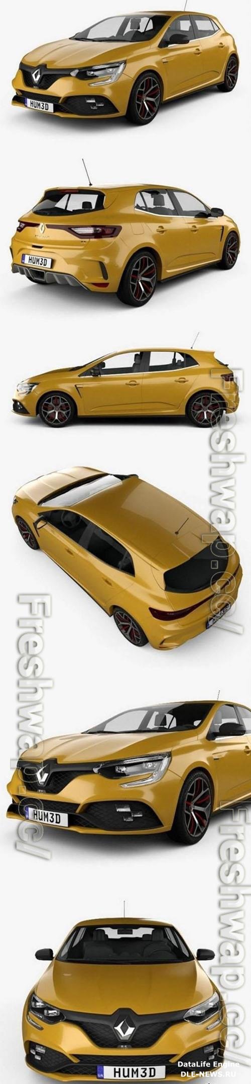 Renault Megane RS Trophy 300 hatchback 2018 3D Model