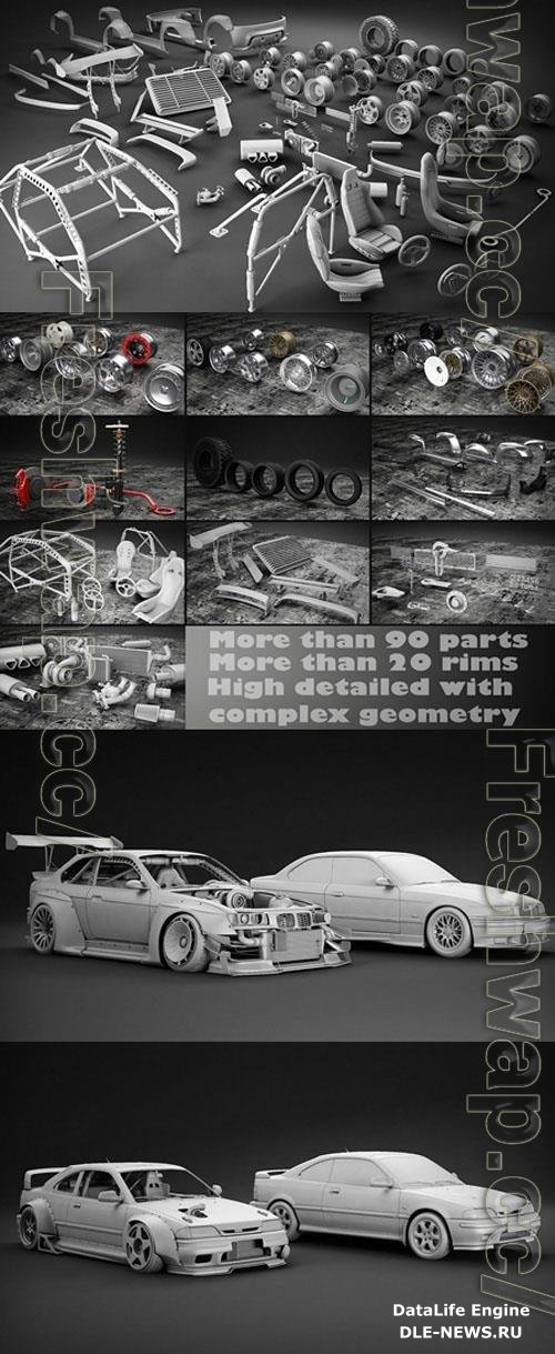 Tune Your Car Kit 3D Model