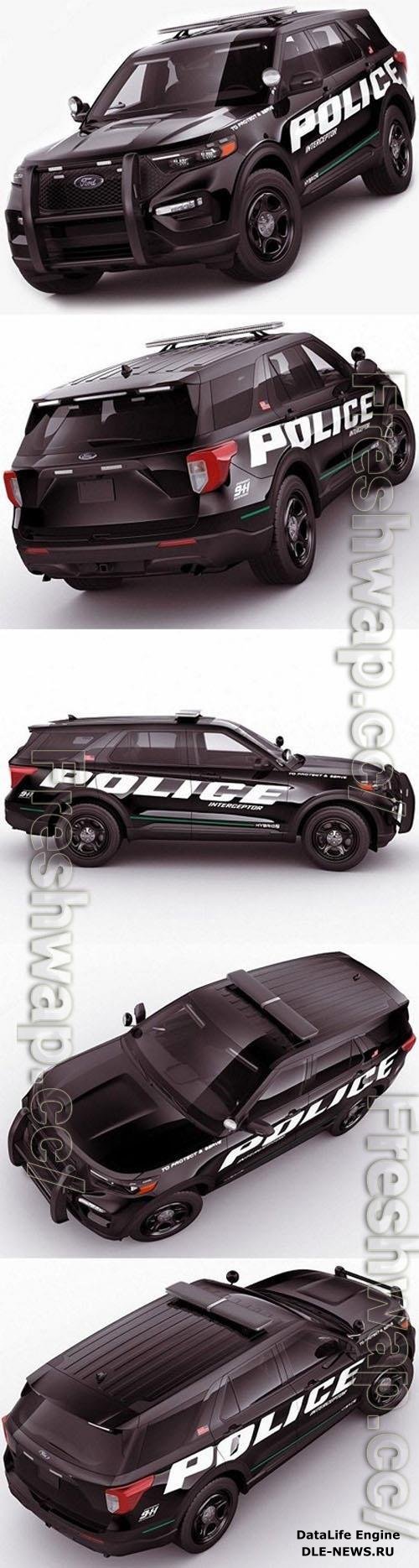 Ford Explorer 2020 Police Interceptor 3D Model