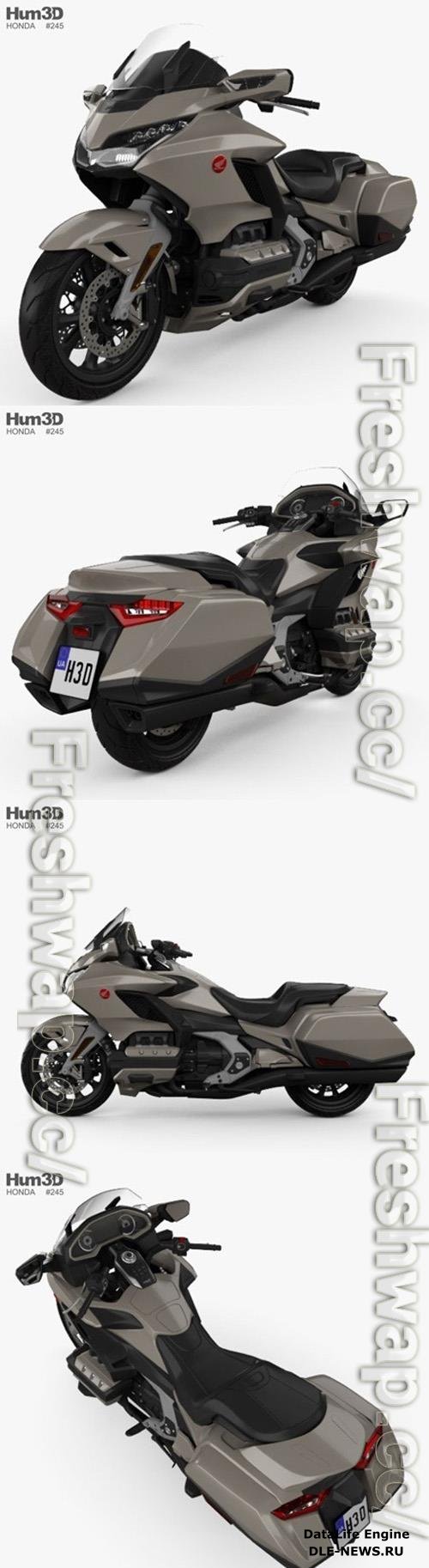 Honda GL 1800 Gold Wing 2018 3D Model