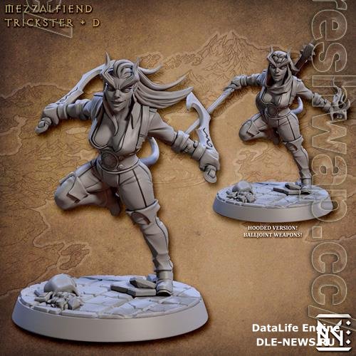 Mezzalfiend Trickster Female Assassin 3D Print