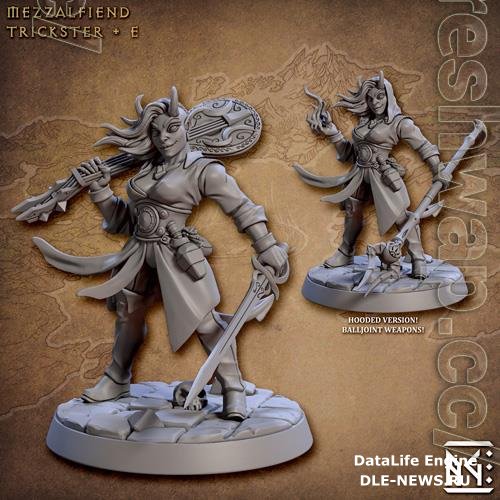 Mezzalfiend Trickster Female Bard 3D Print