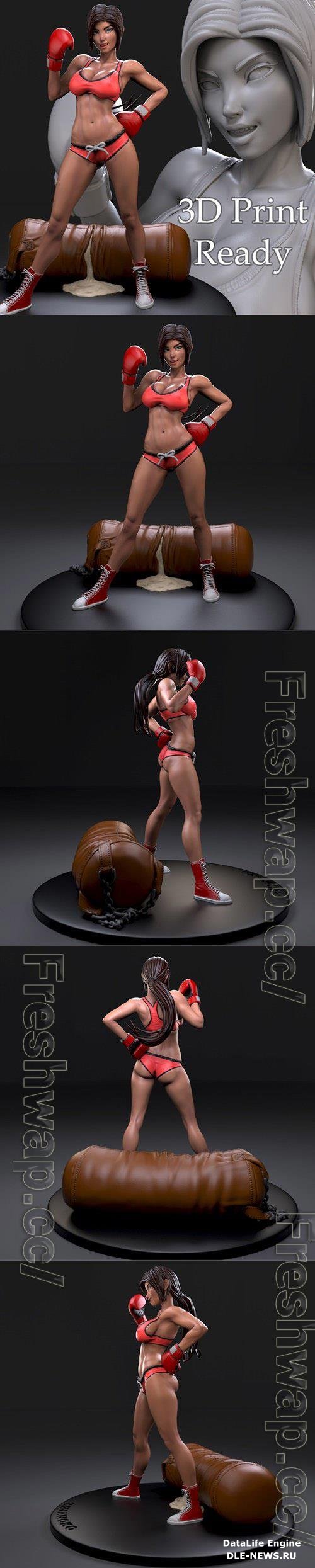 Knockout Girl Fanart 3D Print