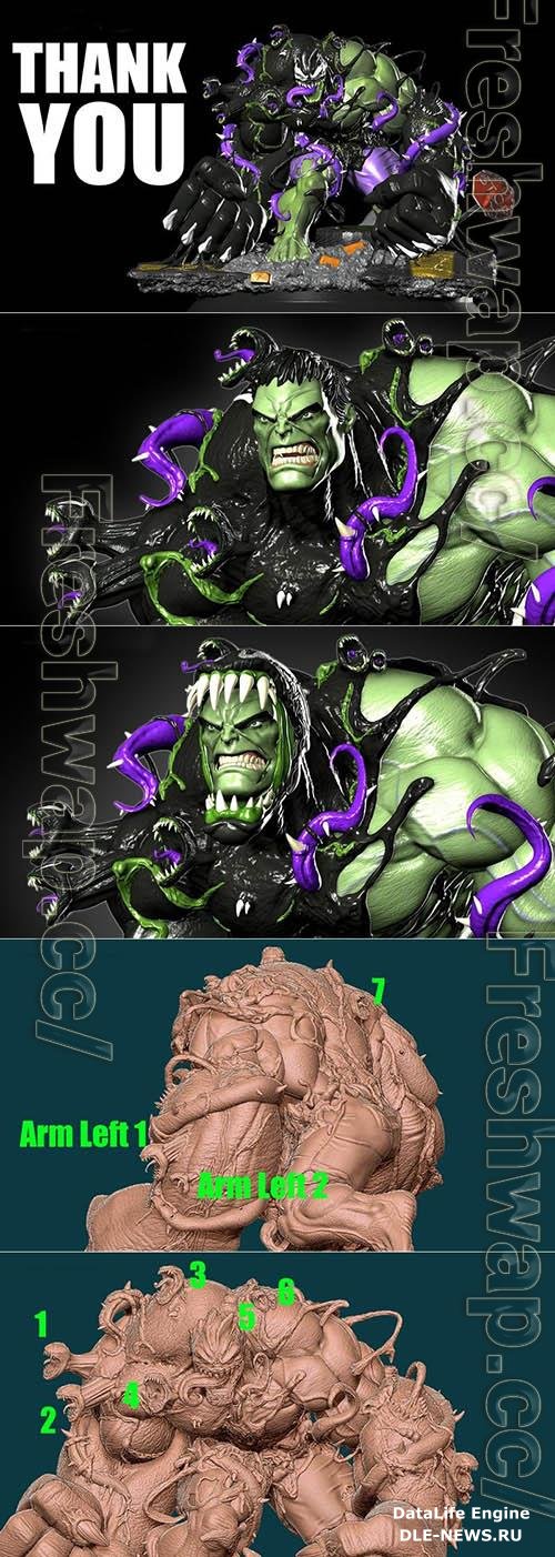 Venomized Hulk 3D Print