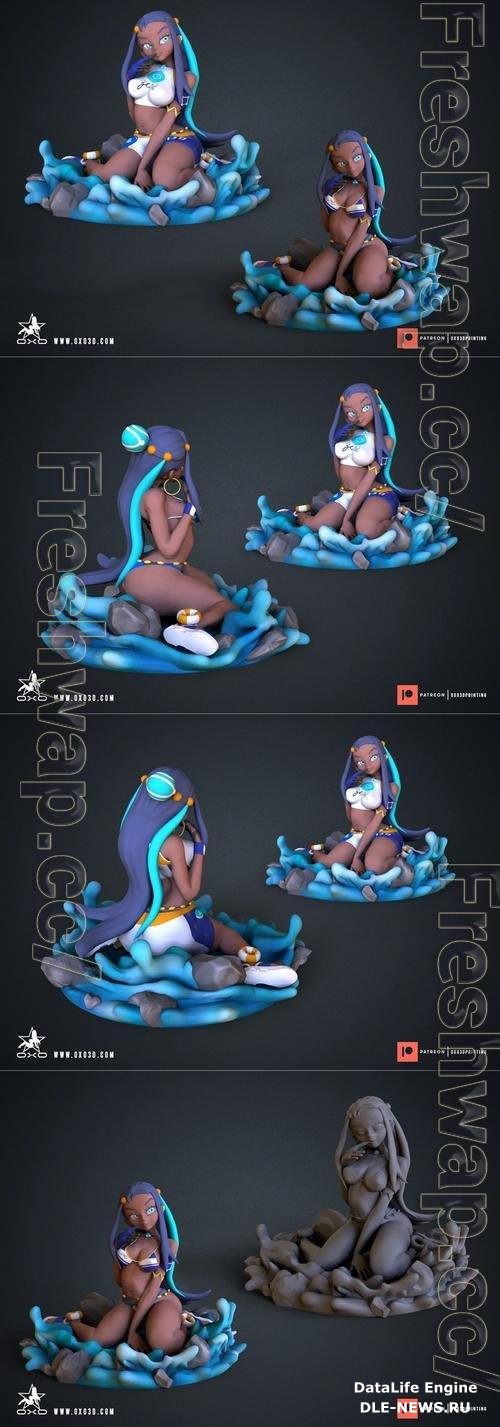 Nessa Pokemon Anime Thick Girl Standard and Bikini - Pose 02 Pop Collectible 3D Print