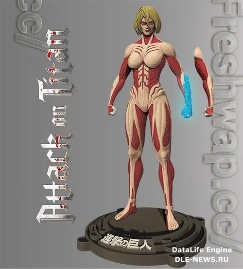 Annie Titan Female - Shingeki no Kyojin 3D Print