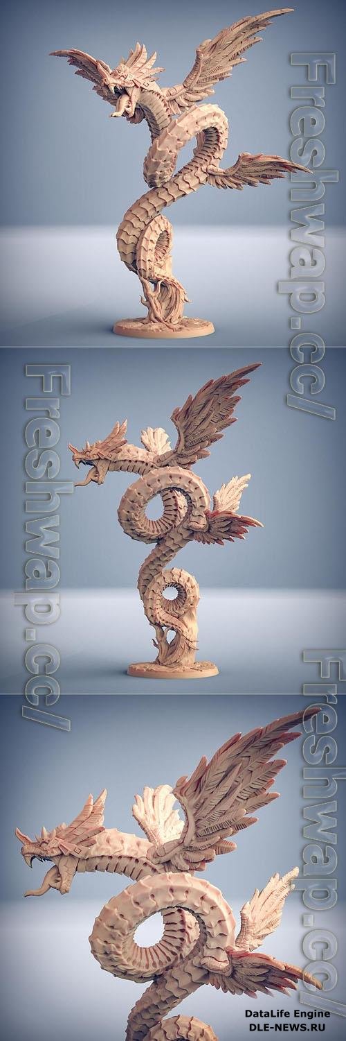 Quetzalcoatl, The Snake God 3D Print