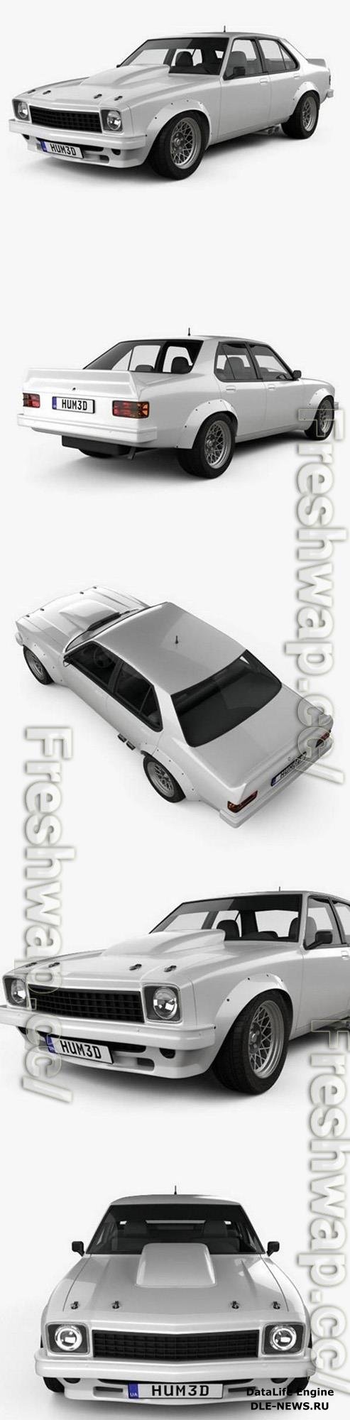 Holden Torana 4-door Race Car 1977 3D Model