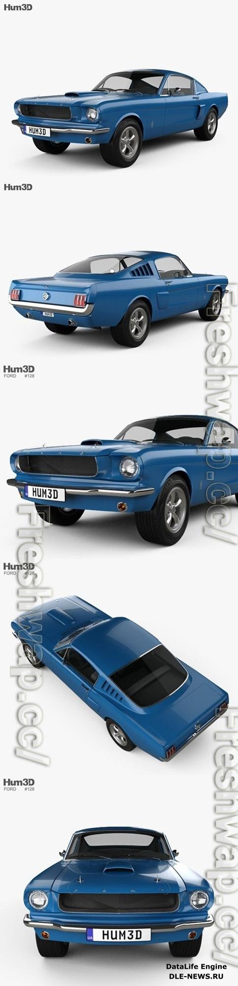 Ford Mustang Fastback 1965 3D Model