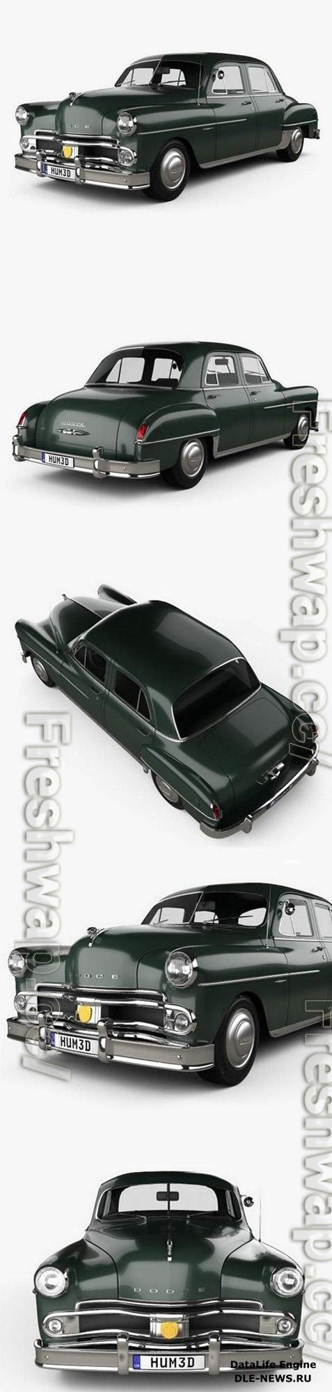 Dodge Coronet sedan 1950 3D Model