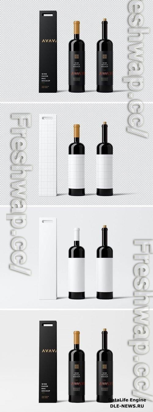 Wine Bottle Mockup XABASNY