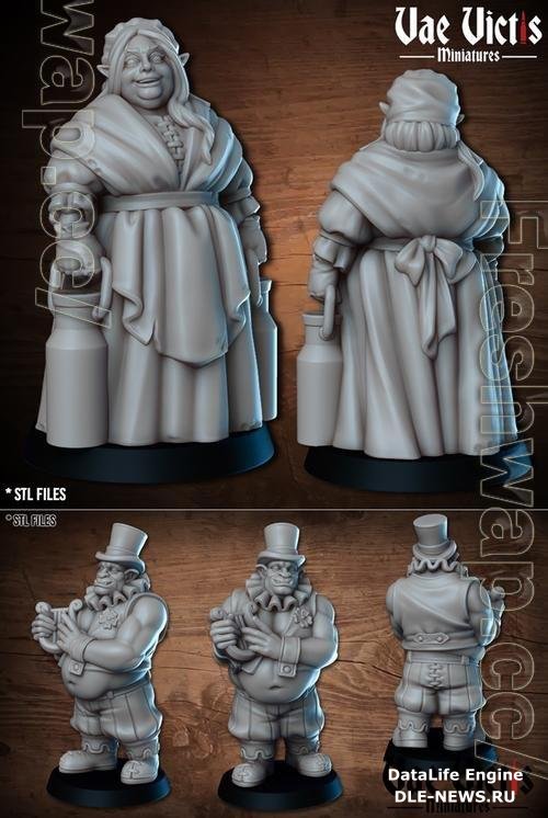 Vae Victis Miniatures - Elf Milk and Ogre Lyra 3D Print