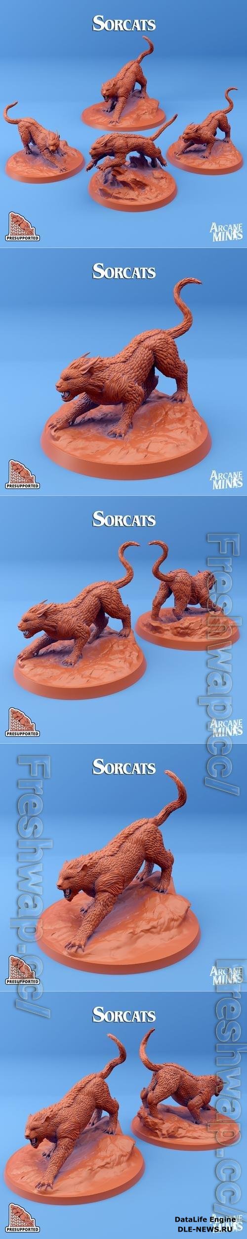 Arcane Minis - Sorcats 3D Print