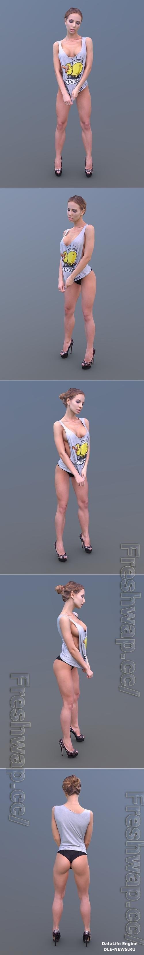 Woman Posing 3D Print