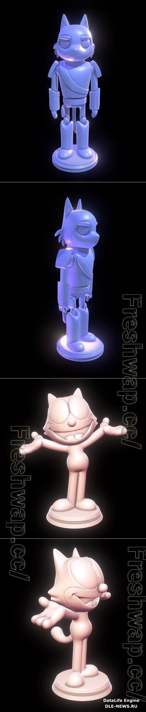 Avocato - Final Space and Felix the Cat 3D Print