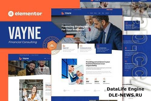 ThemeForest - Vayne - Financial Consulting Elementor Template Kit/40387472