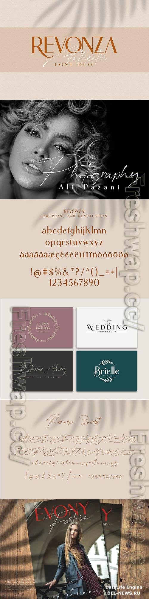 Revonza Authentic Font Duo OTF