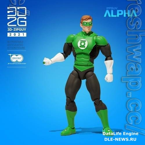 Emerald Guy Action Figure 3D Print