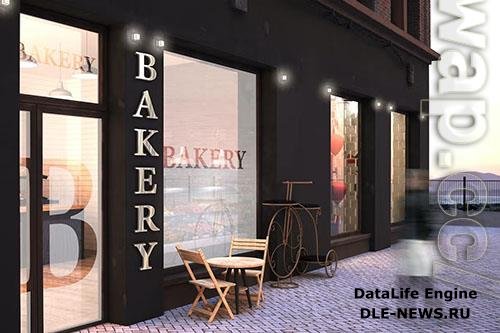 Bakery Facade mockup