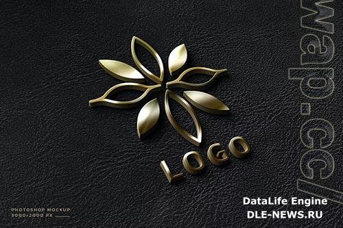 Gold Logo Mockup vol 3 PSD