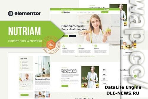 ThemeForest - Nutriam - Healthy Food & Nutrition Service Elementor Template Kit/40459070