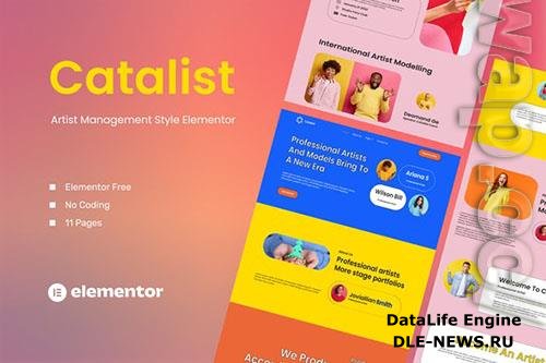 ThemeForest - Catalist - Artist Management Elementor Template Kit/39608178