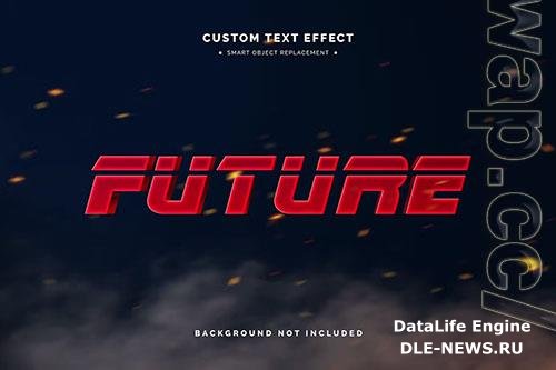 Futuristic 3D Text Effect Mockup