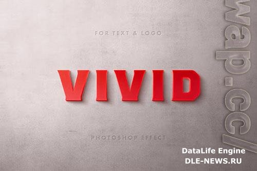 Red Typography Logo and Text Effect