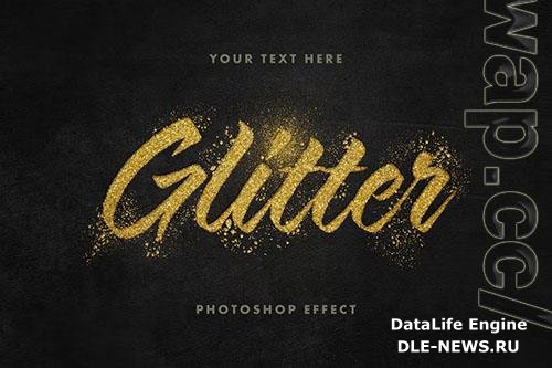 Golden Glitter Text Effect