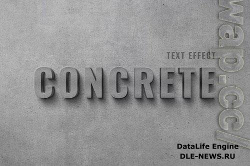 Concrete Wall Text Effect