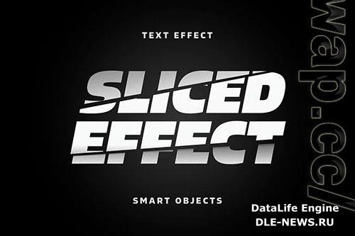 Sliced Letters Text Effect PSD