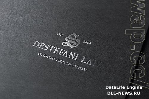 Silver Foil Mockup PSD