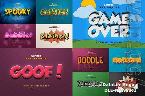 3D Cartoon Text Effects PSD