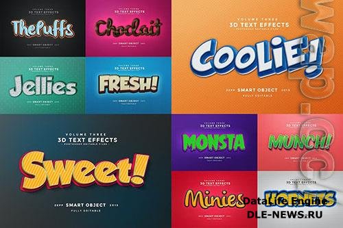 3D Text Effects Vol.3 PSD