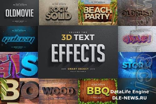 3D Text Effects Vol.2 PSD