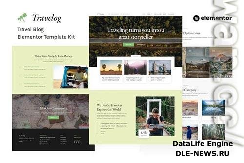 ThemeForest - Travelog - Travel Blog Elementor Template Kit/40657944