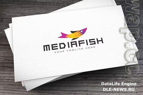 Media Fish Logo Template