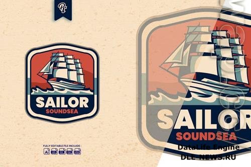 Vintage Sailor Badge Logo